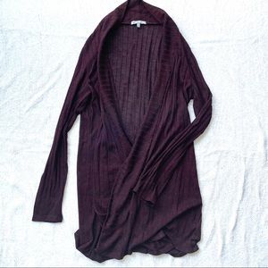 XS Charlotte Russe long maroon cardigan